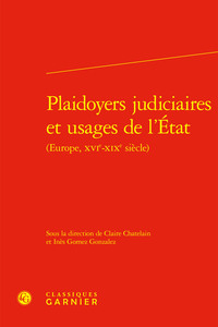 Picture of Plaidoyers judiciaires et usages de l'État