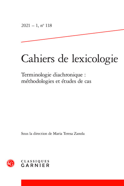 Image de Cahiers de lexicologie