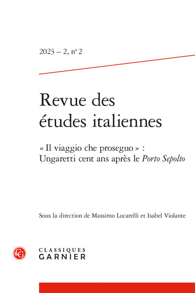 Picture of Revue des études italiennes