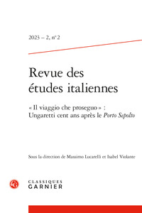 Picture of Revue des études italiennes