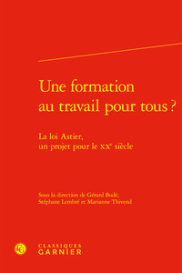 Picture of Une formation au travail pour tous ?