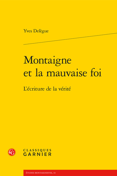 Picture of Montaigne et la mauvaise foi
