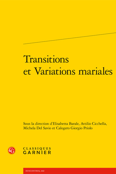 Picture of Transitions et Variations mariales