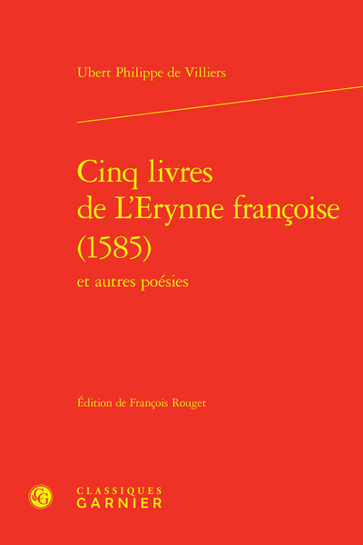Picture of Cinq livres de L'Erynne françoise (1585)