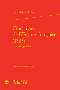 Picture of Cinq livres de L'Erynne françoise (1585)
