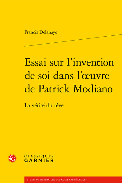 Image de Essai sur l'invention de soi dans l'oeuvre de Patrick Modiano