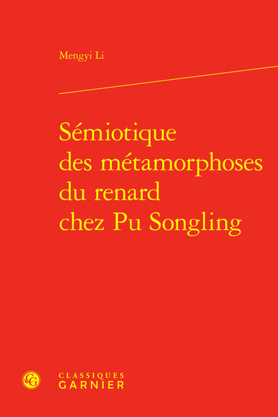 Image de Sémiotique des métamorphoses du renard chez Pu Songling