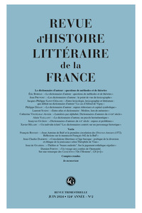 Picture of Revue d'Histoire littéraire de la France