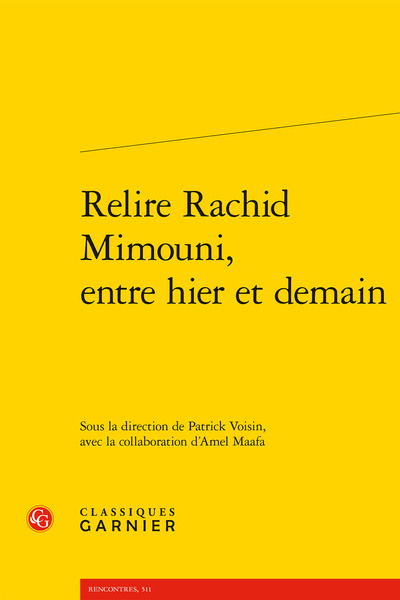 Picture of Relire Rachid Mimouni, entre hier et demain