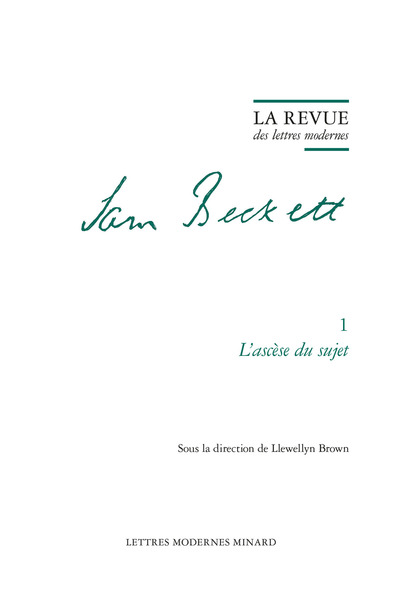Image de La Revue des lettres modernes