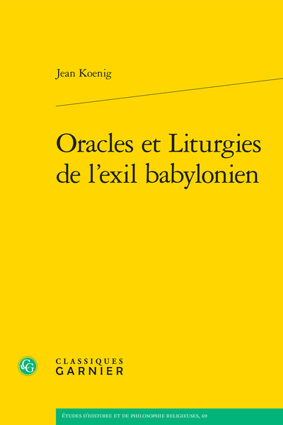 Image de Oracles et Liturgies de l'exil babylonien