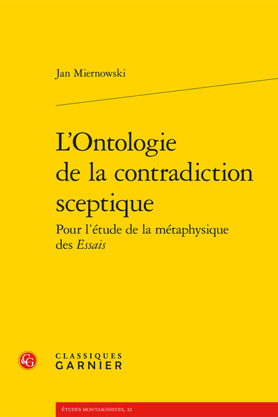 Picture of L'Ontologie de la contradiction sceptique