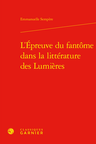 Picture of L'Épreuve du fantôme dans la littérature des Lumières