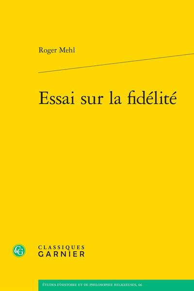Image de Essai sur la fidélité