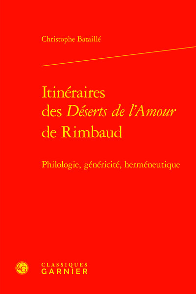 Image de Itinéraires des Déserts de l'Amour de Rimbaud