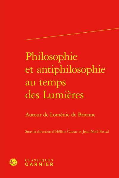 Image de Philosophie et antiphilosophie au temps des Lumières