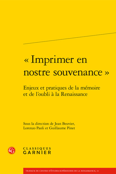 Picture of « Imprimer en nostre souvenance »