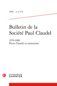Picture of Bulletin de la Société Paul Claudel