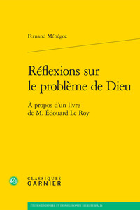 Image de Réflexions sur le problème de Dieu