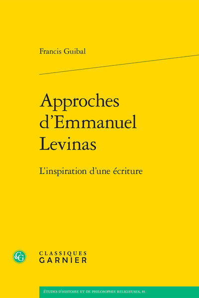 Image de Approches d'Emmanuel Levinas