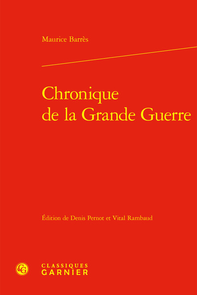 Picture of Chronique de la Grande Guerre