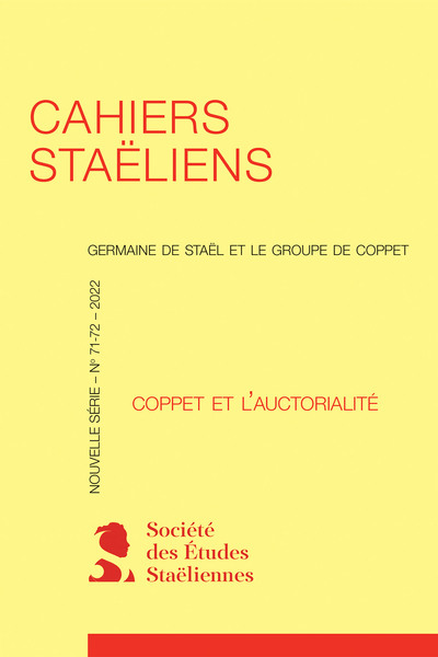 Picture of Cahiers staëliens