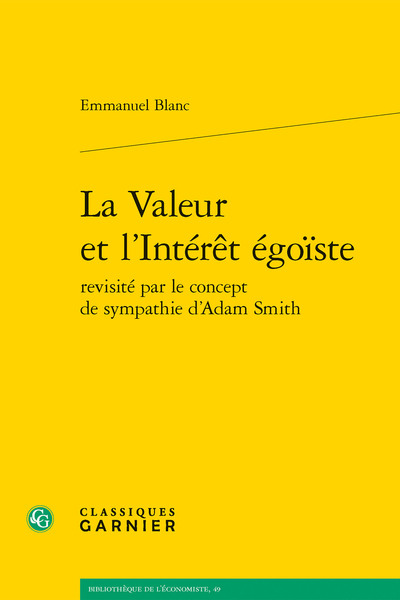 Image de La Valeur et l'Intérêt égoïste