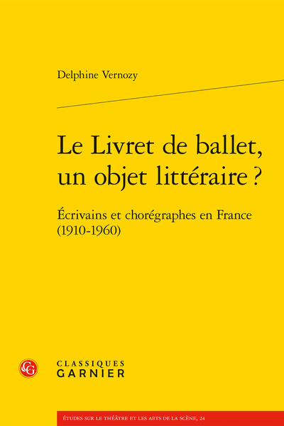 Picture of Le Livret de ballet, un objet littéraire ?
