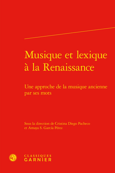 Picture of Musique et lexique à la Renaissance