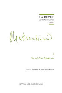 Picture of Sociabilités littéraires