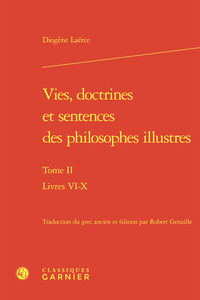Picture of Vies, doctrines et sentences des philosophes illustres