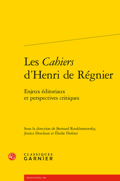 Picture of Les Cahiers d'Henri de Régnier