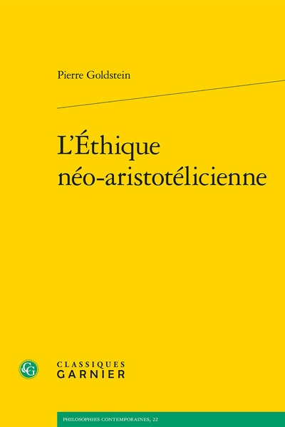 Picture of L'Éthique néo-aristotélicienne