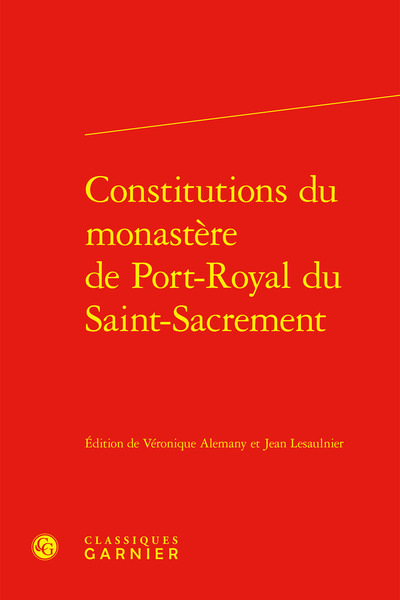 Picture of Constitutions du monastère de Port-Royal du Saint-Sacrement