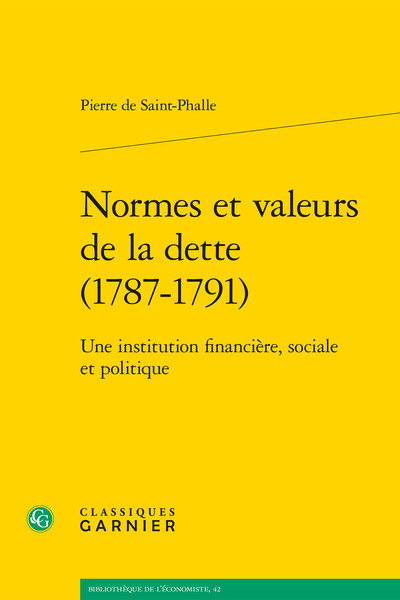 Image de Normes et valeurs de la dette (1787-1791)