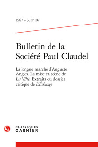 Picture of Bulletin de la Société Paul Claudel