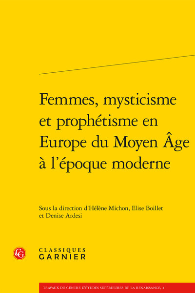 Image de Femmes, mysticisme et prophétisme en Europe du Moyen Âge à l'époque moderne