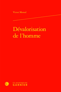 Image de Dévalorisation de l'homme