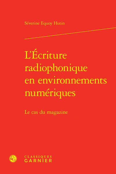 Image de L'Écriture radiophonique en environnements numériques