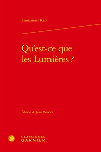 Picture of Qu'est-ce que les Lumières ?