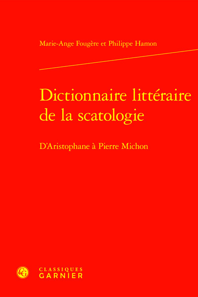 Picture of Dictionnaire littéraire de la scatologie