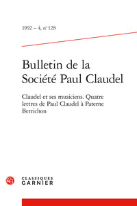 Picture of Bulletin de la Société Paul Claudel