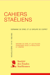 Picture of Cahiers staëliens