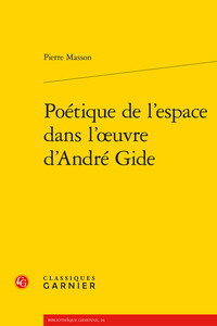Picture of Poétique de l'espace dans l'oeuvre d'André Gide