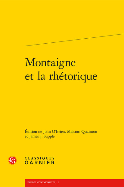 Picture of Montaigne et la rhétorique
