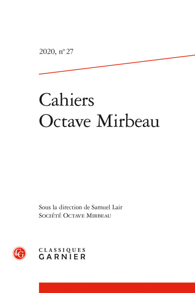 Picture of Cahiers Octave Mirbeau