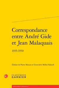 Picture of Correspondance entre André Gide et Jean Malaquais