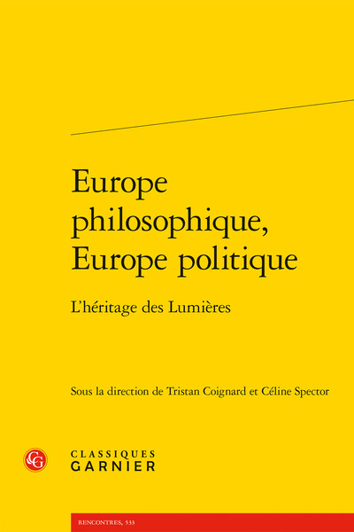Picture of Europe philosophique, Europe politique