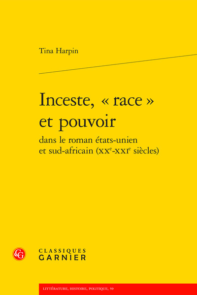 Picture of Inceste, « race » et pouvoir