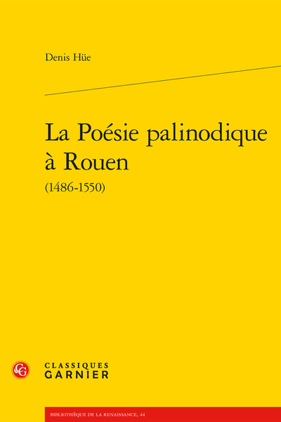 Picture of La Poésie palinodique à Rouen